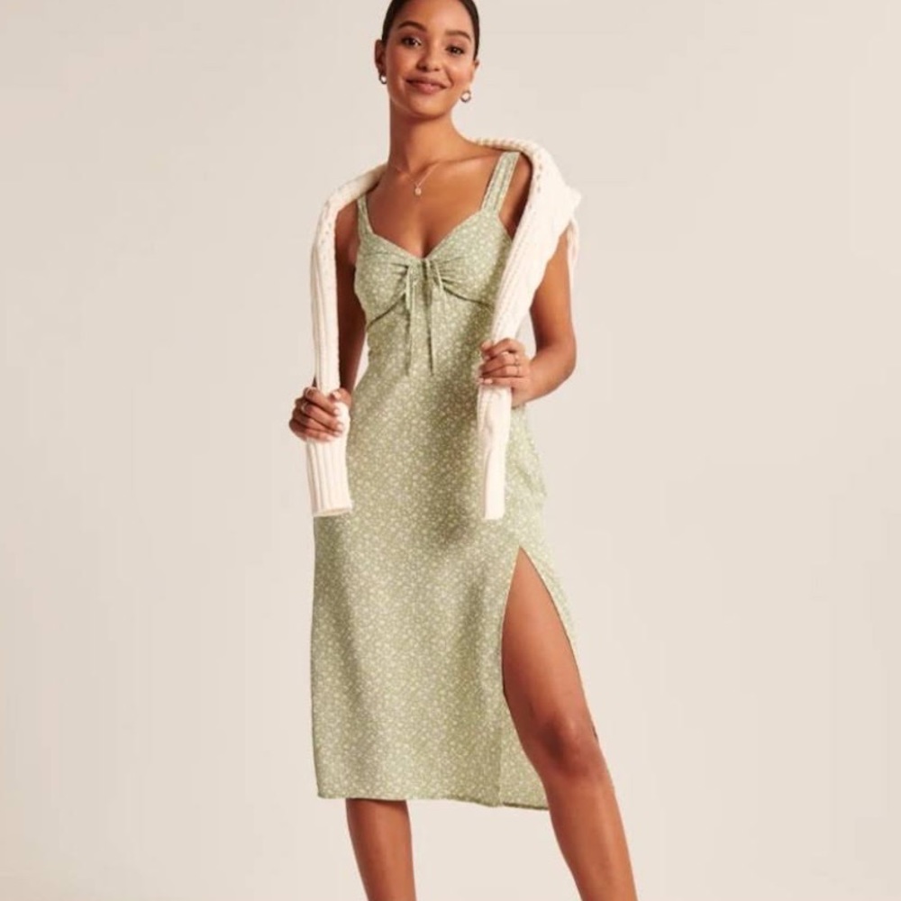 Abercrombie & Fitch Cinch Midi Dress